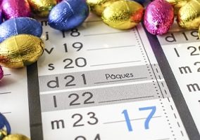 Pâques calendrier