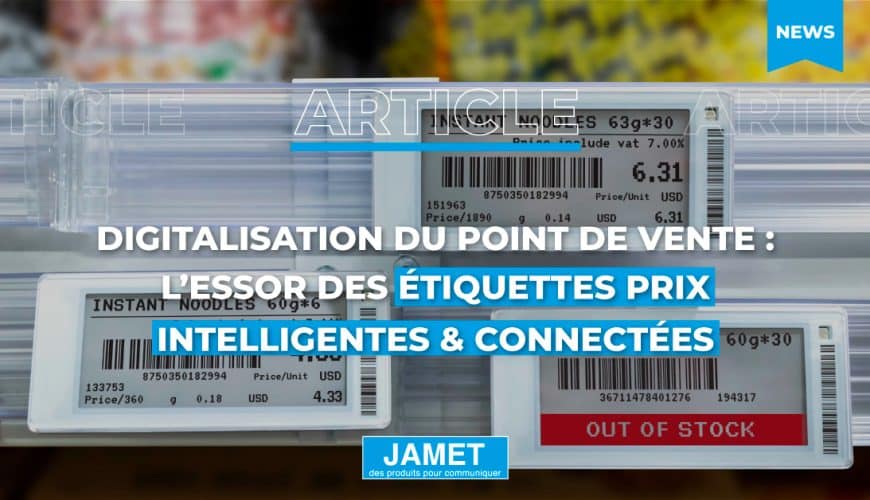 étiquettes de prix connectée