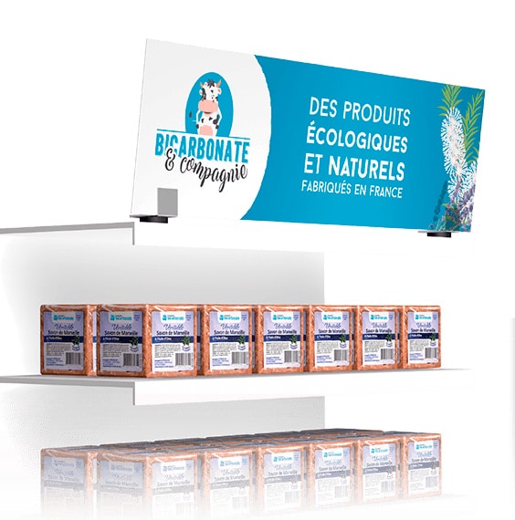 Fronton PLV - Fabricant PLV sur-mesure - PLV de linéaire I JAMET