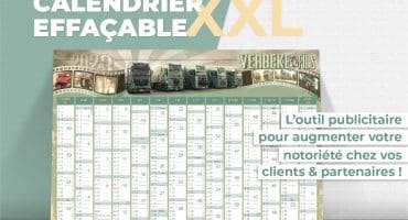 calendrier publicitaire effaçable